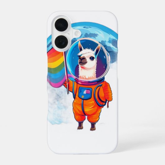 Pride Llama iPhone 16 Hülle (Rückseite)