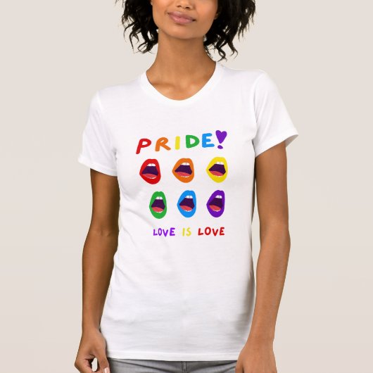 Pride Love is Love T-Shirt (Vorderseite)