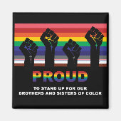 Pride Magnet für zivile Rechte - LGBTQA - BLM (Vorne)