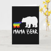 Pride Mama Bear Karte (Gelbe Blume)
