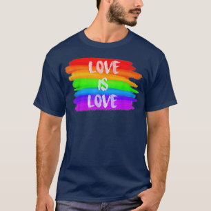 Pride-Marsch Regenbogen LGBT Gleichheit Liebe Ist T-Shirt
