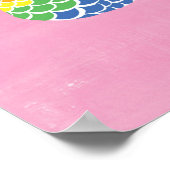 Pride Mermaid Rainbow Flag Schwanz LGBT Party Poster (Ecke)