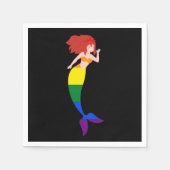 Pride Mermaid Serviette (Vorderseite)