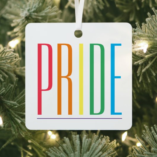 PRIDE Metal Square Ornament Aus Metall (InSitu)