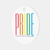 PRIDE Metallzirkel Ornament Aus Metall (Vorderseite links)