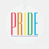 PRIDE Metallzirkel Ornament Aus Metall (Rückseite)