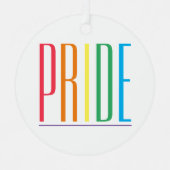 PRIDE Metallzirkel Ornament Aus Metall (Vorderseite)