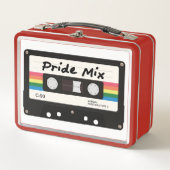 Pride Mix Cassette Metall Brotdose (Vorderseite)