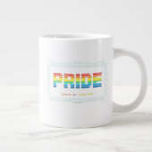 PRIDE-Modus: Immer an – Regenbogen-Tech-Pride-Desi Jumbo-Tasse (Rechts)