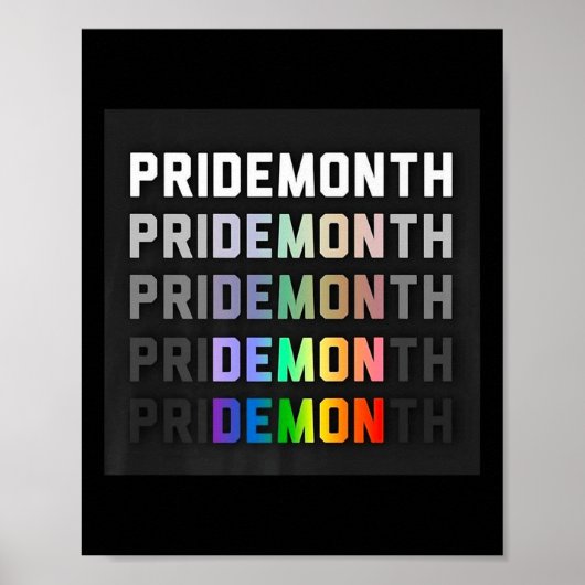 Pride-Monat-Dämon Premium _1 Poster (Vorne)