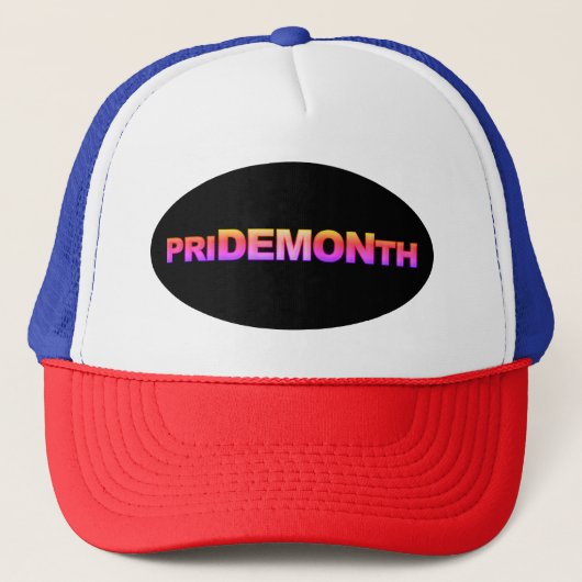 PRIDE MONAT Pink Truckerkappe (Vorderseite)