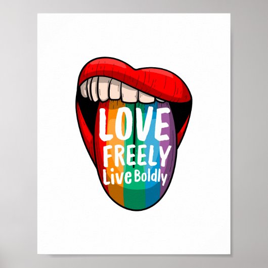 Pride-Monat Regenbogenposter – Gleichheit & Liebe Poster (Vorne)