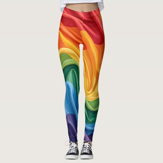 Pride-Monats-Muster Leggings (Vorderseite)
