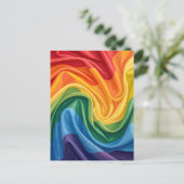 Pride-Monats-Muster Postkarte (Stehend Vorderseite)