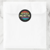 PRIDE MONTH 2024, lgbtq, Logo Runder Aufkleber (Tasche)