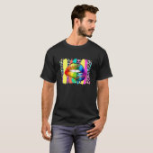 Pride Month Baseball Rainbow Lips T-Shirt (Vorne ganz)