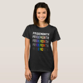 Pride Month Emo Demon Proud Sarcasm Regenbogenflag T-Shirt (Vorne ganz)