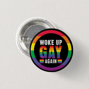 Pride Month LGBT mit Regenbogenthema Button