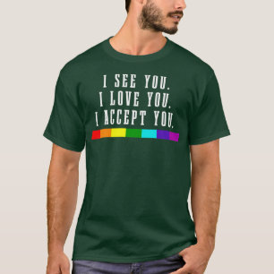 Pride Month LGBTQ Rainbow Flag Gay Lesbian Queer T-Shirt
