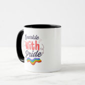 Pride Month Rainbow Coffee Mug LGBTQ+ Gift Tasse (Vorderseite Links)