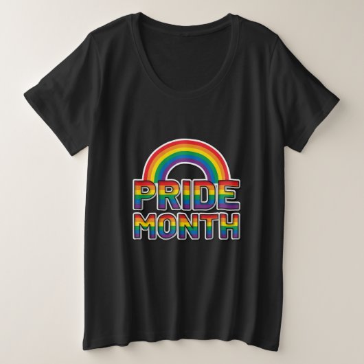 Pride Month Rainbow Womens Große Größe T-Shirt (Design vorne)