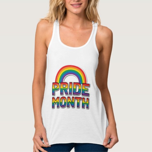 Pride Month Rainbow Womens Tank Top (Vorderseite)