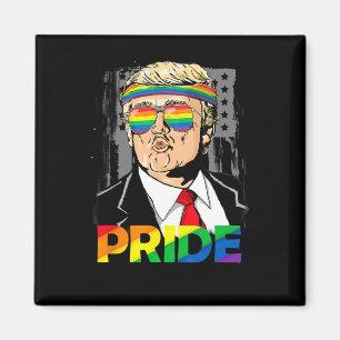 Pride Month Shirt Trump Lesbian Gay Biual Trans Magnet