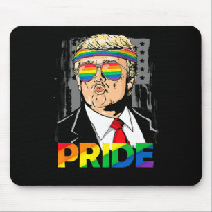 Pride Month Shirt Trump Lesbian Gay Biual Trans Mousepad