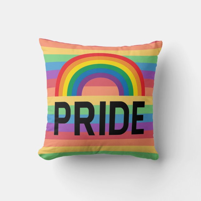 Pride Month Throw Kissen (Vorderseite)