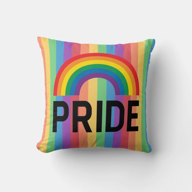 Pride Month Throw Kissen (Vorderseite)