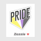 PRIDE Nonbinäre Aufkleber (Blatt)