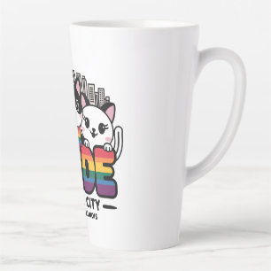 Pride of Chicago City Illinois USA Rainbow Flag Milchtasse