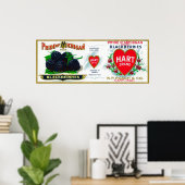 Pride of Michigan BlackBerry LabelHart, MI Poster (Heimbüro)