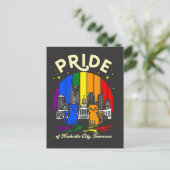 Pride of Nashville City Tennessee Cats Rainbow Fla Postkarte (Stehend Vorderseite)