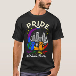Pride of Orlando City Florida Cats Rainbow Flag T-Shirt
