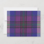 Pride of Scotland Heart RSVP Card Karte (Rückseite)