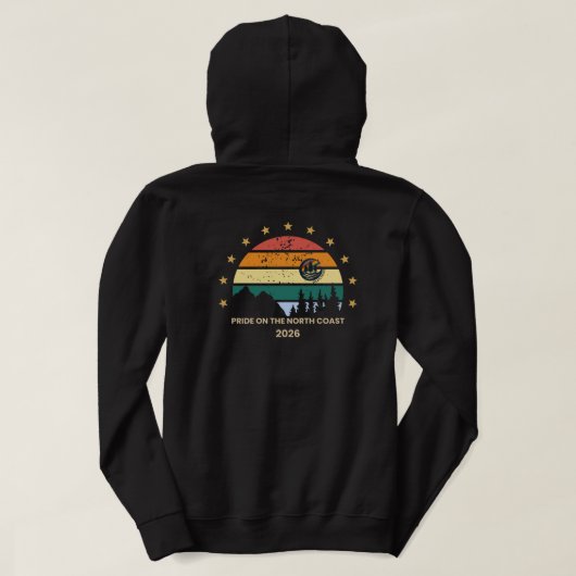 Pride on the North Coast 2026 Hoodie (Design Rückseite)