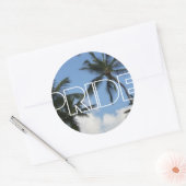 Pride Palms Runder Aufkleber (Umschlag)