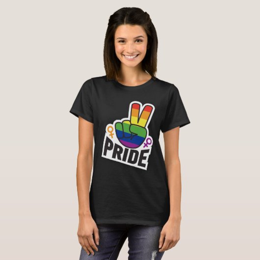 Pride Peace Blk T-Shirt (Vorne ganz)