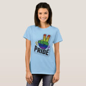 Pride Peace blue women T-Shirt (Vorne ganz)
