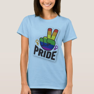 Pride Peace blue women T-Shirt