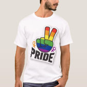 Pride Peace White mens T-Shirt (Vorderseite)