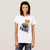 Pride Peace white women T-Shirt (Vorne ganz)