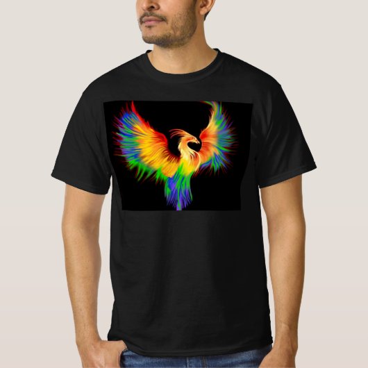 Pride Phoenix steigt T-Shirt (Vorderseite)