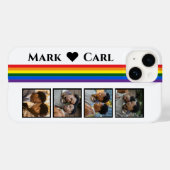 Pride - Photo Collage iPhone Case with Couple  (Rückseite (Horizontal))