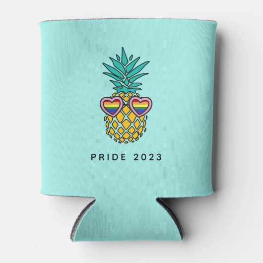 Pride Pineaple-Sonnenbrille Dosenkühler (Vorderseite)