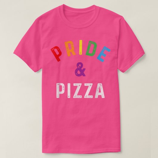 Pride & Pizza Lgbt Lgbtq Gay Pride Regenbogenflagg T-Shirt (Design vorne)