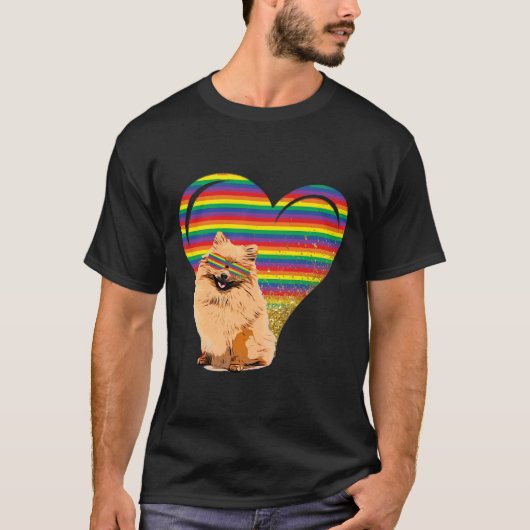 Pride Pomeranian T-Shirt (Vorderseite)