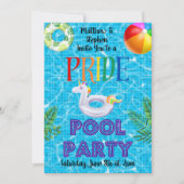 PRIDE Pool Party Einladung (Vorderseite)