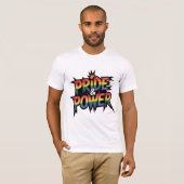 Pride & Power LGBTQ T-Shirt (Vorne ganz)